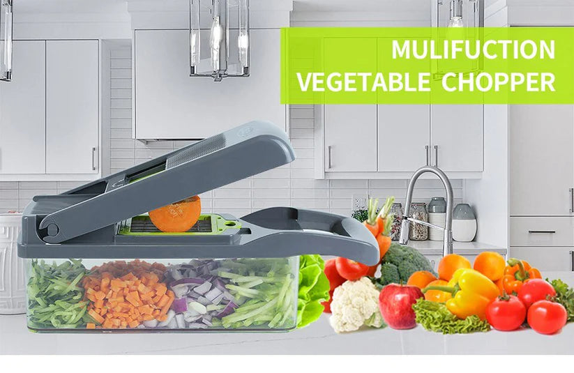 Vegetable Chopper – 12-in-1 Multifunctional Food Cutter