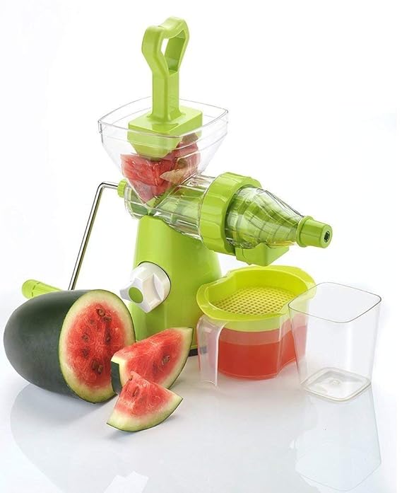 Dreamshop Fruits and Vegetable Juicer with Waste Collector (Green_0078)
