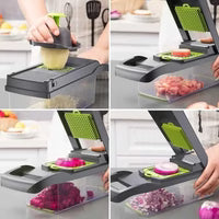Vegetable Chopper – 12-in-1 Multifunctional Food Cutter