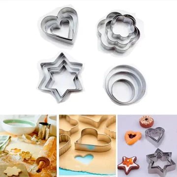 12 pcs cookies cutter set