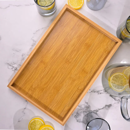 Echou 8-Piece Borosilicate Glass Pitcher Drinkware Set with Bamboo Tray