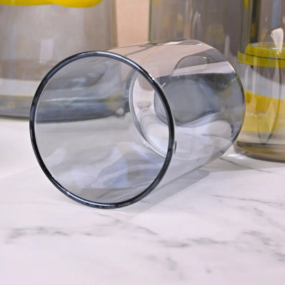 Echou 8-Piece Borosilicate Glass Pitcher Drinkware Set with Bamboo Tray