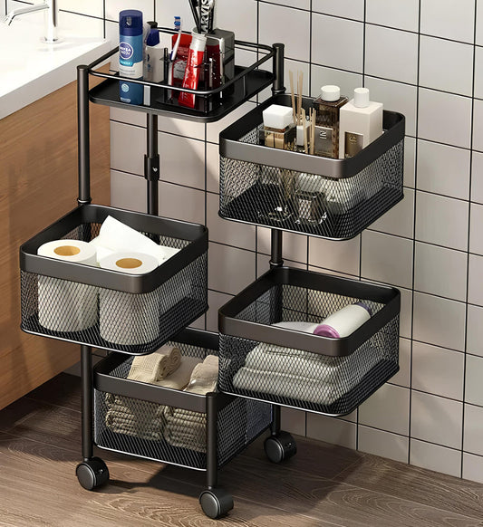 Premium Square Metal Trolley By MATRIX