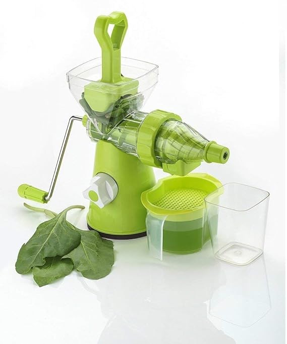 Dreamshop Fruits and Vegetable Juicer with Waste Collector (Green_0078)