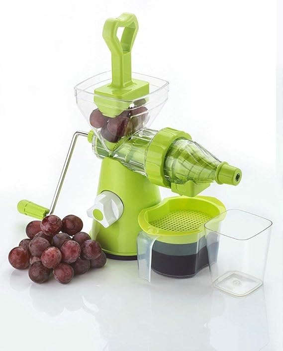 Dreamshop Fruits and Vegetable Juicer with Waste Collector (Green_0078)