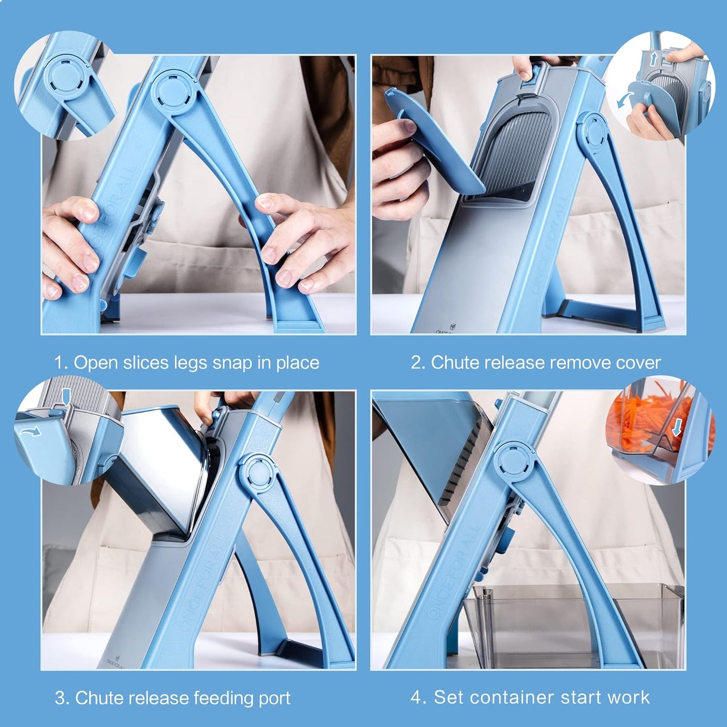 Cutter Pro Safe Mandoline – Veggie & Fries Chopper