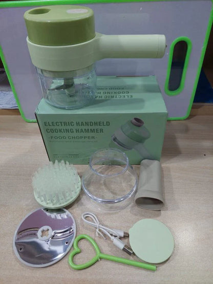 4-in-1 Rechargeable Handheld Vegetable Cutter Set
