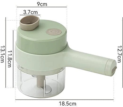 4-in-1 Rechargeable Handheld Vegetable Cutter Set