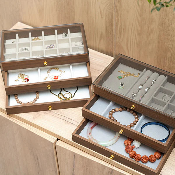 HeritageTreasure 3-Drawer Jewelry Box