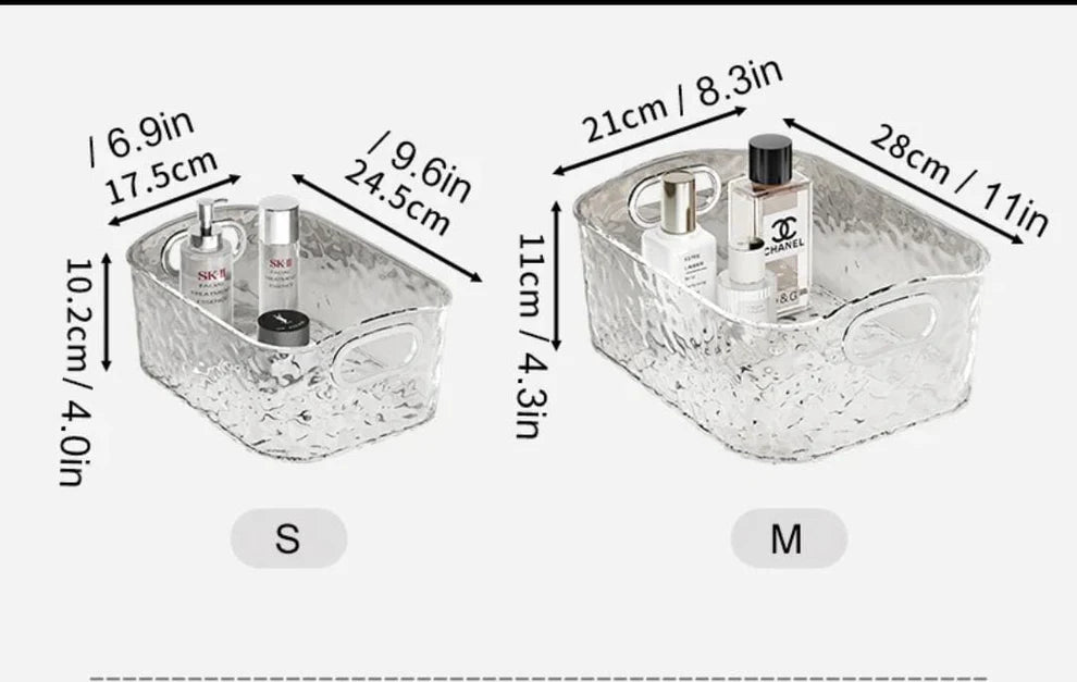 Acrylic glacier organizing tray