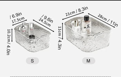 Acrylic glacier organizing tray