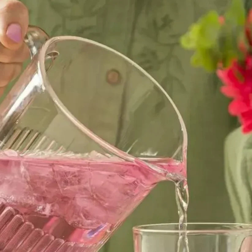 Premium Glass Jug (1L) with Handle (2228) by Limon