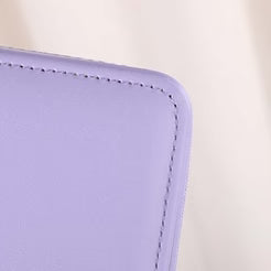 Zipper Jewelry Storage Box With Mirror